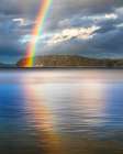 Washington State-Seabeck Rainbow over Hood Canal Art Print
